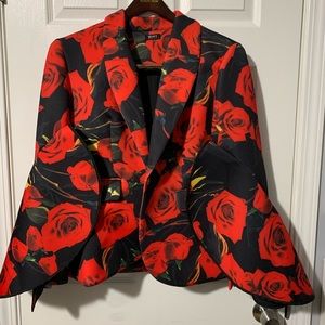 Floral Print Blazer